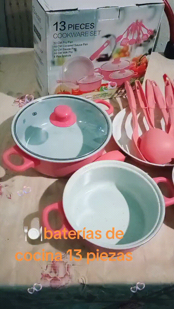 JUEGO DE COCINA COLORES PIEZAS